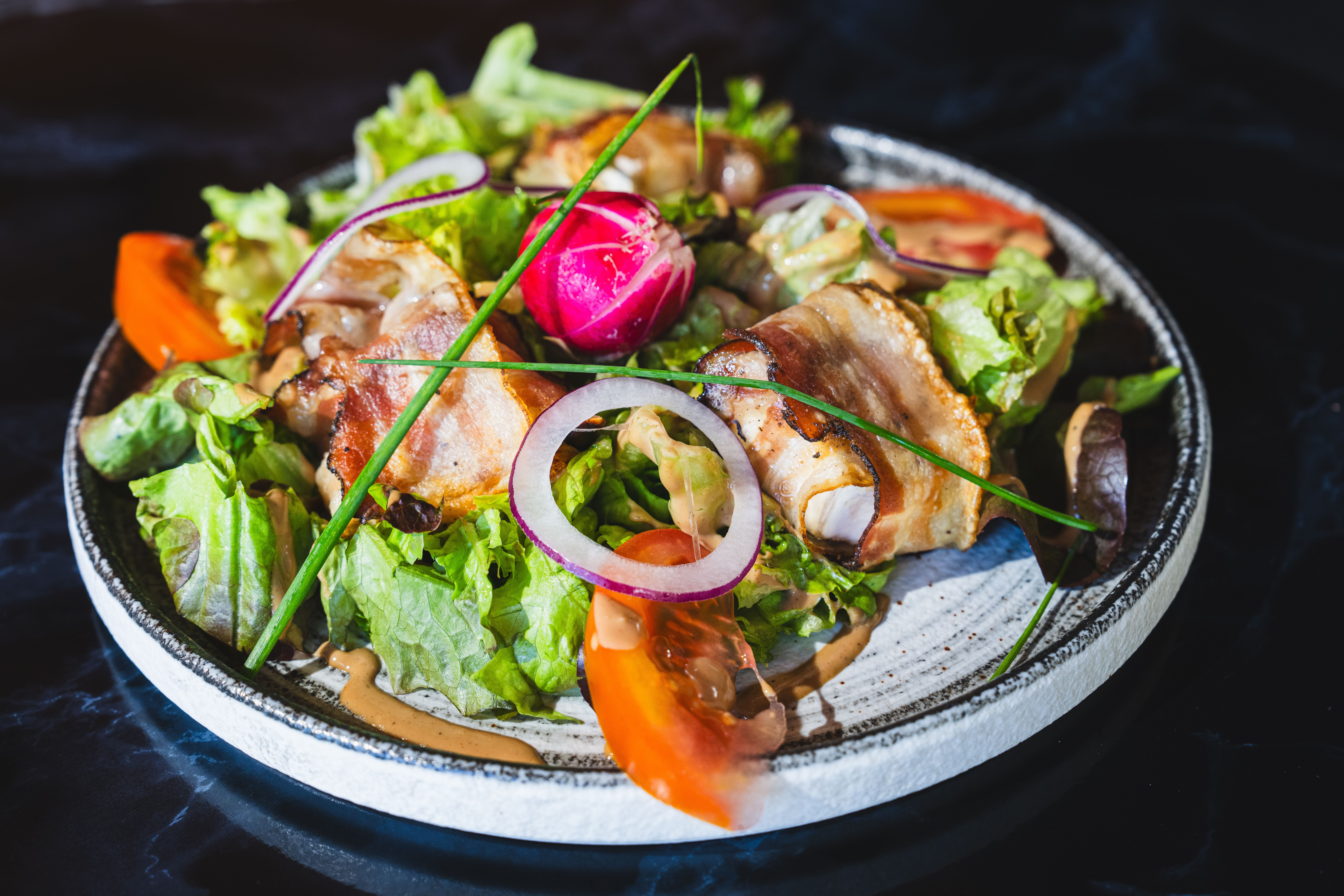 Salade de chÃ¨vre Ã  la panzetta
